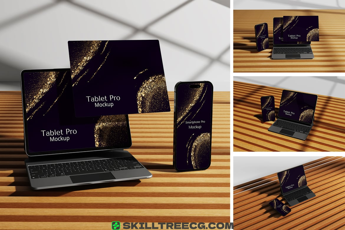 Tablet Pro with Smartphone Mockup（324044）-技能树